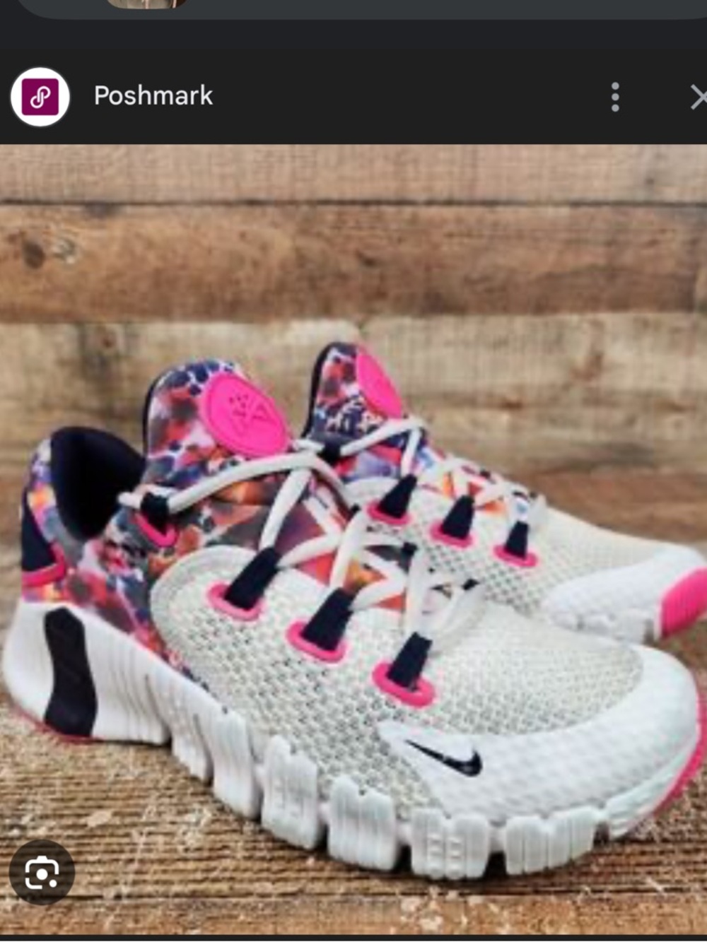 Nike Women's free Metcon Training Shoes - White, Pink & Navy Accent